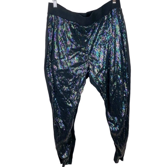 Torrid rainbow sequin front pants 1x 14/16 - Picture 2 of 6